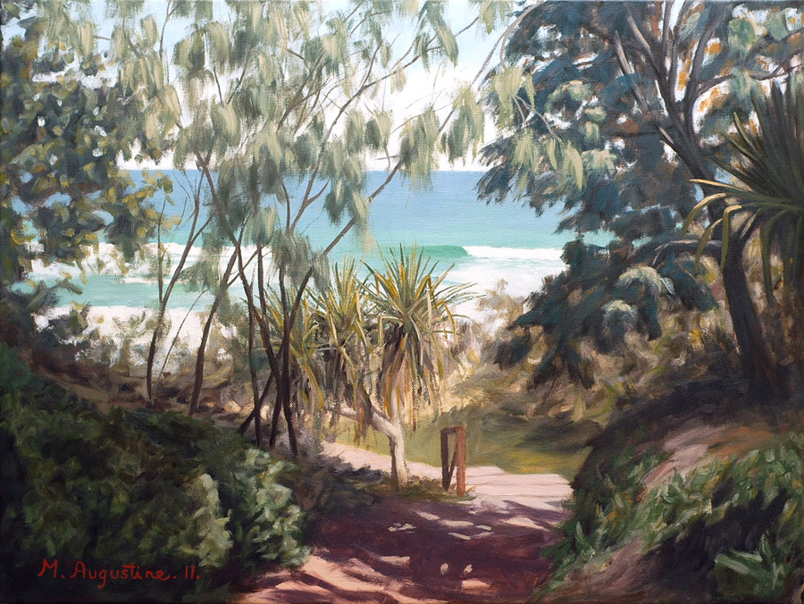 To the beach 46x60cm Sold